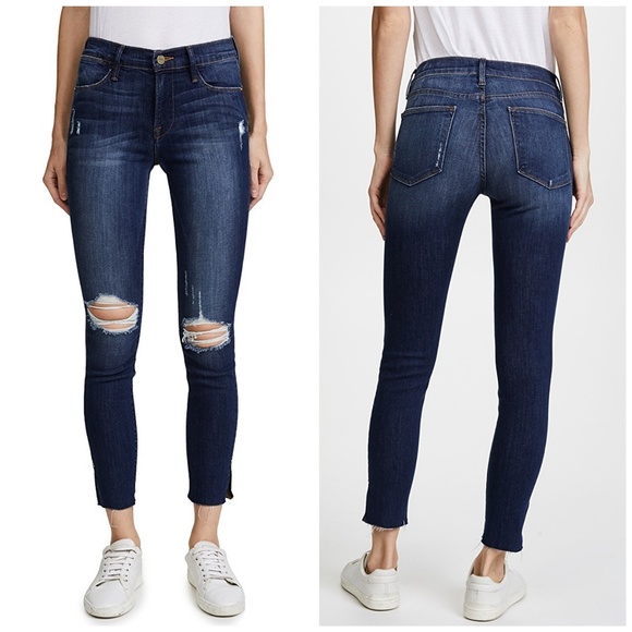 Frame Denim Denim - Frame Denim Le High Skinny Rise Jeans in Walgrove